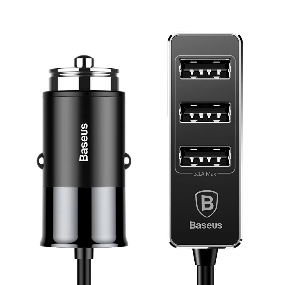 Автомобильное зарядное устройство Baseus Enjoy Together на 4 USB 5.5A